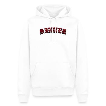 Sinner - Men’s Premium Organic Hoodie - white - Front - Nico (187cm)