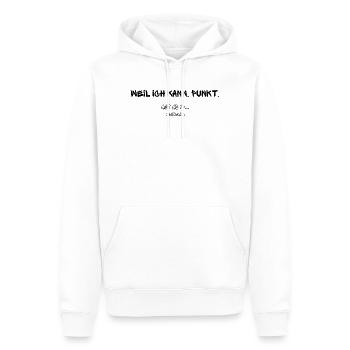 Act As If Motivationsdesign - Männer Premium Bio Hoodie - Weiß - Vorne - Nico (187cm)