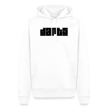 Fléchettes, fléchettes - Sweat à capuche Premium bio Homme - blanc - Devant - Nico (187cm)