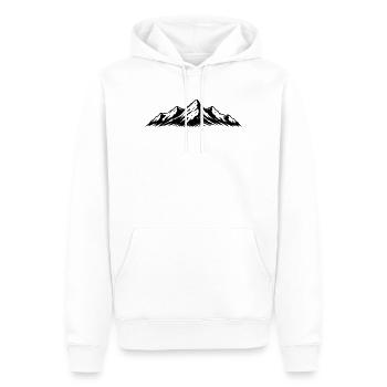 Berge Symbol Alpen - Männer Premium Bio Hoodie - Weiß - Vorne - Nico (187cm)