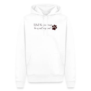 Dog Mom/Dad - Männer Premium Bio Hoodie - Weiß - Vorne - Nico (187cm)