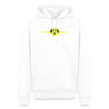 Icône de Palm Trees Beach - Sweat à capuche Premium bio Homme - blanc - Devant - Nico (187cm)
