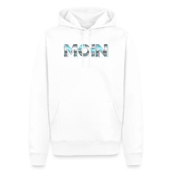 Bonjour - Sweat à capuche Premium bio Homme - blanc - Devant - Nico (187cm)