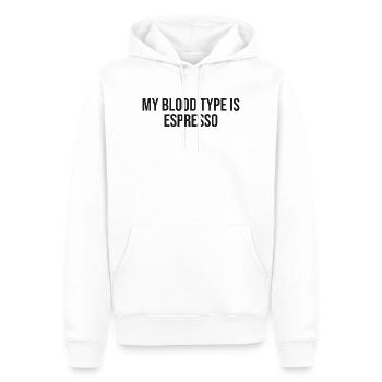 Chemise Torréfacteur de café - Sweat à capuche Premium bio Homme - blanc - Devant - Nico (187cm)