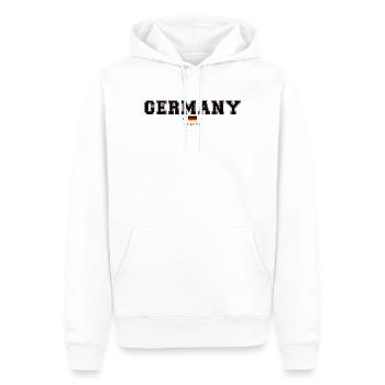Allemagne - Sweat à capuche Premium bio Homme - blanc - Devant - Nico (187cm)