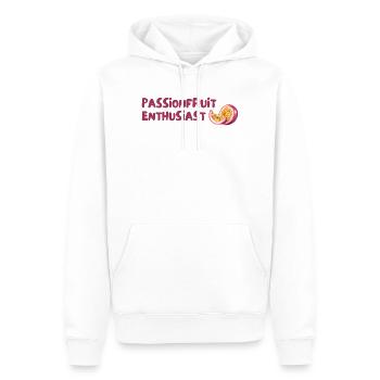 Passionsfrucht Enthusiast - Männer Premium Bio Hoodie - Weiß - Vorne - Nico (187cm)