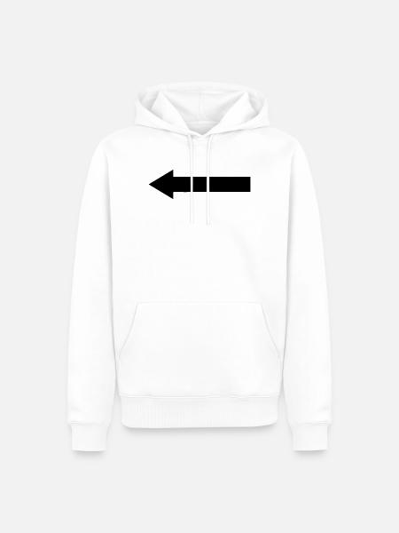 Pfeile - Männer Premium Bio Hoodie - Weiß