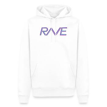 Rave-Ligatur - Männer Premium Bio Hoodie - Weiß - Vorne - Nico (187cm)
