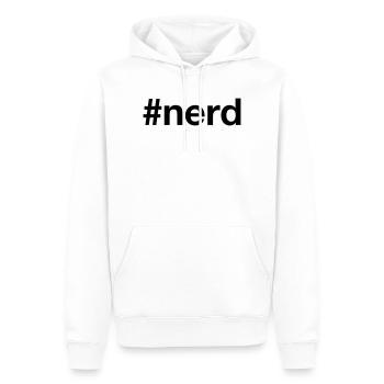 Nerd Hashtag Gamer - Männer Premium Bio Hoodie - Weiß - Vorne - Nico (187cm)