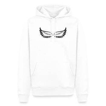 wing - Men’s Premium Organic Hoodie - white - Front - Nico (187cm)