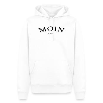 Moin Nordsee - Männer Premium Bio Hoodie - Weiß - Vorne - Nico (187cm)