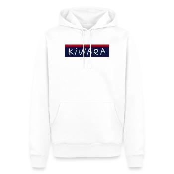 polizei KIWARA lustig logo pozilei frozelei - Männer Premium Bio Hoodie - Weiß - Vorne - Nico (187cm)