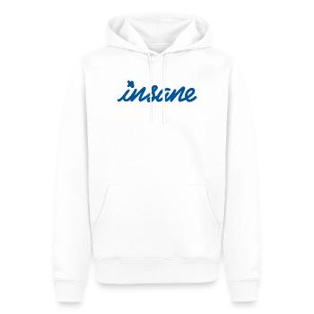 Insane Mindset – Affirme Ton Style - Sweat à capuche Premium bio Homme - blanc - Devant - Nico (187cm)