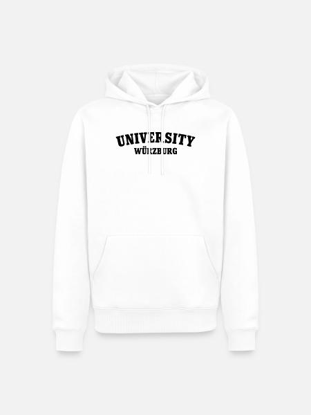 University of Würzburg - Men’s Premium Organic Hoodie - white