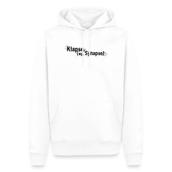Klapse wegen Synapse - Männer Premium Bio Hoodie - Weiß - Vorne - Nico (187cm)