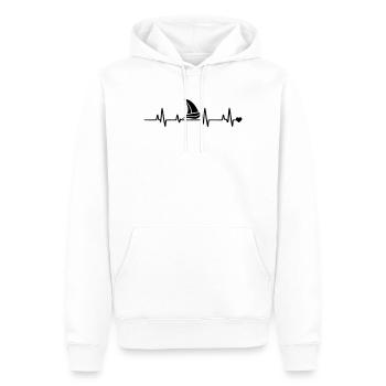 Sail - Männer Premium Bio Hoodie - Weiß - Vorne - Nico (187cm)