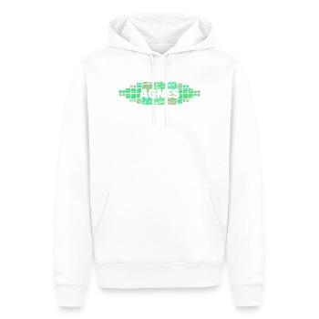 Maman Agnes - Sweat à capuche Premium bio Homme - blanc - Devant - Nico (187cm)