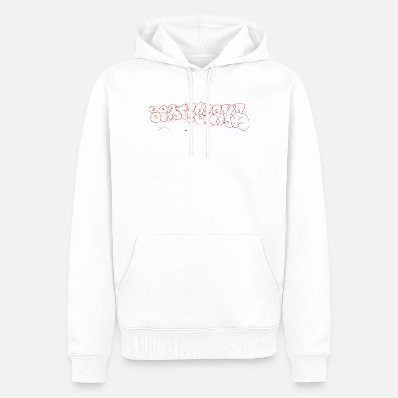 Bratislava - Capitale mondiale de l’art urbain - Sweat à capuche Premium bio Homme - blanc