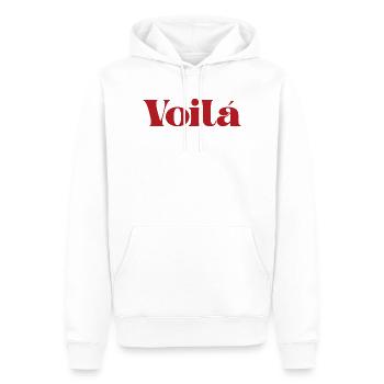Le tour est joué - Sweat à capuche Premium bio Homme - blanc - Devant - Nico (187cm)