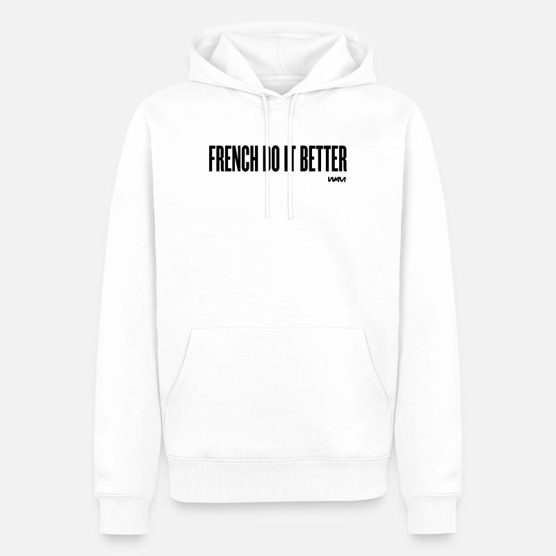 french do it better - Männer Premium Bio Hoodie - Weiß