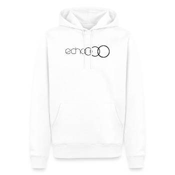 echoooo - Sweat à capuche Premium bio Homme - blanc - Devant - Nico (187cm)