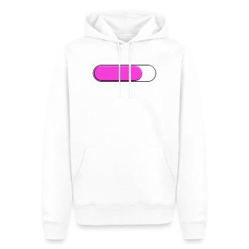 Spur Petite Rose (Beladung) - Männer Premium Bio Hoodie - Weiß - Vorne - Nico (187cm)