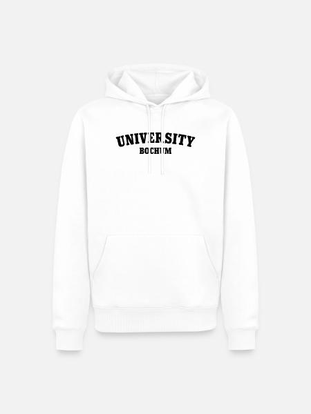Université de Bochum - Sweat à capuche Premium bio Homme - blanc