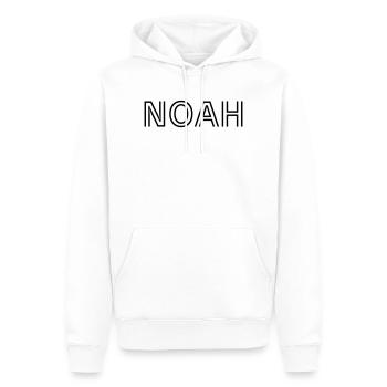 Noah - Männer Premium Bio Hoodie - Weiß - Vorne - Nico (187cm)