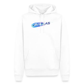 3 I Comète - Sweat à capuche Premium bio Homme - blanc - Devant - Nico (187cm)