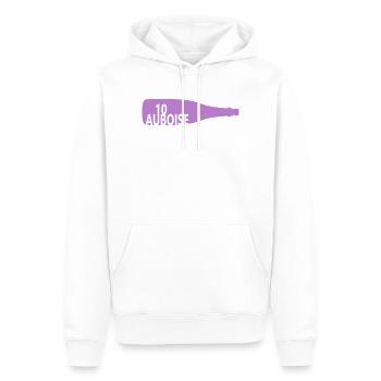 Flasche Sekt Morgendämmerung - Männer Premium Bio Hoodie - Weiß - Vorne - Nico (187cm)