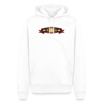 Radiant Box Belt – Champion Belt Design - Sweat à capuche Premium bio Homme - blanc - Devant - Nico (187cm)