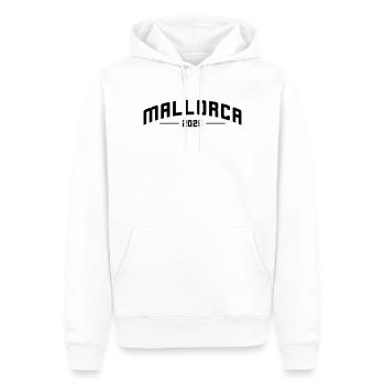 Majorque 2026 - Sweat à capuche Premium bio Homme - blanc - Devant - Nico (187cm)