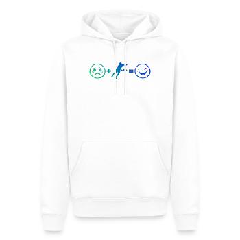Pickleball Trainer Idee für Pickleball Athlet Fans - Männer Premium Bio Hoodie - Weiß - Vorne - Nico (187cm)