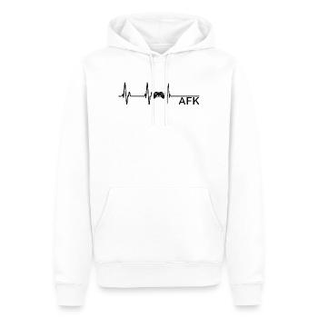 GamingPulse - Sweat à capuche Premium bio Homme - blanc - Devant - Nico (187cm)