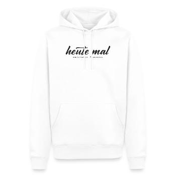 Heute mal Präventive Paranoia Spruch - Männer Premium Bio Hoodie - Weiß - Vorne - Nico (187cm)