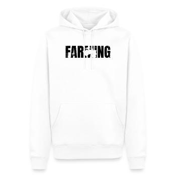 Agriculture - Men’s Premium Organic Hoodie - white - Front - Nico (187cm)