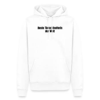 Beste Tierarzthelferin der Welt Tierarzt Geschenk - Männer Premium Bio Hoodie - Weiß - Vorne - Nico (187cm)