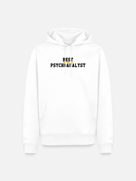Psychoanalysis Psychoanalytiker Psychanalyse - Men’s Premium Organic Hoodie - white
