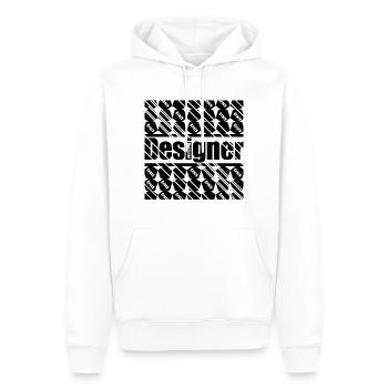 Designer Shirt - Männer Premium Bio Hoodie - Weiß - Vorne - Nico (187cm)