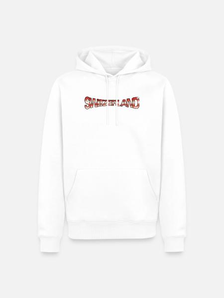 SWITZERLAND CLAIM - Men’s Premium Organic Hoodie - white