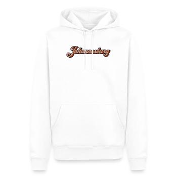 Écriture rétro de Johannesburg - Sweat à capuche Premium bio Homme - blanc - Devant - Nico (187cm)