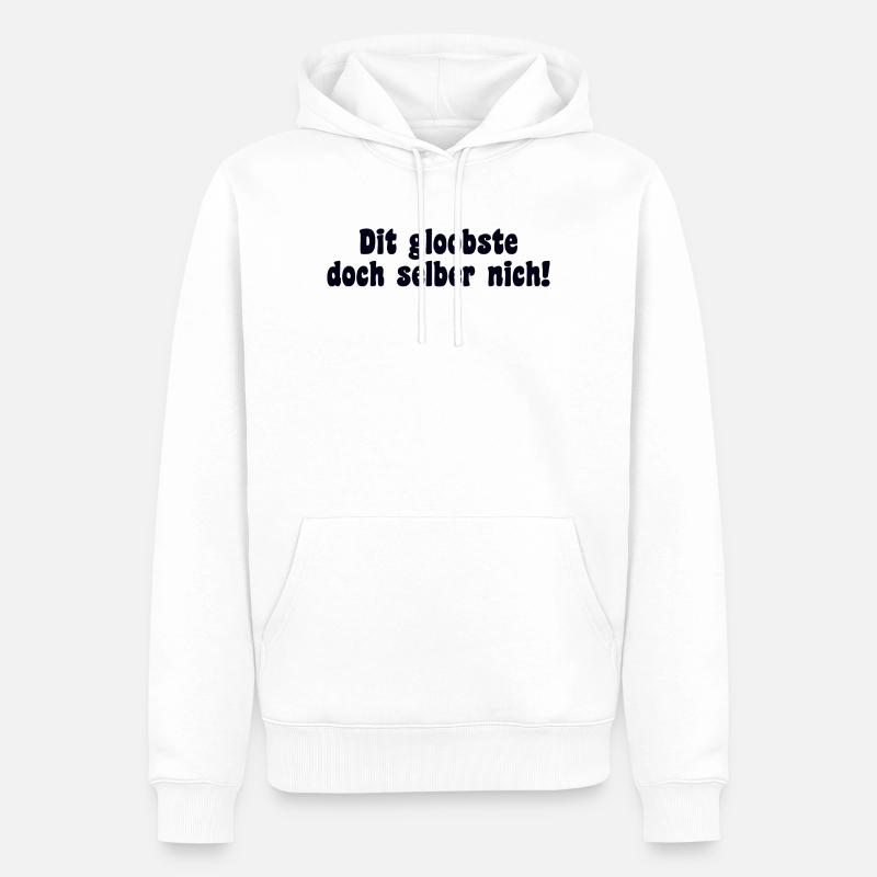 Berlin Spruch Dialekt Retro - Männer Premium Bio Hoodie - Weiß