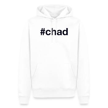 CHAD Hashtag Tschad - Männer Premium Bio Hoodie - Weiß - Vorne - Nico (187cm)