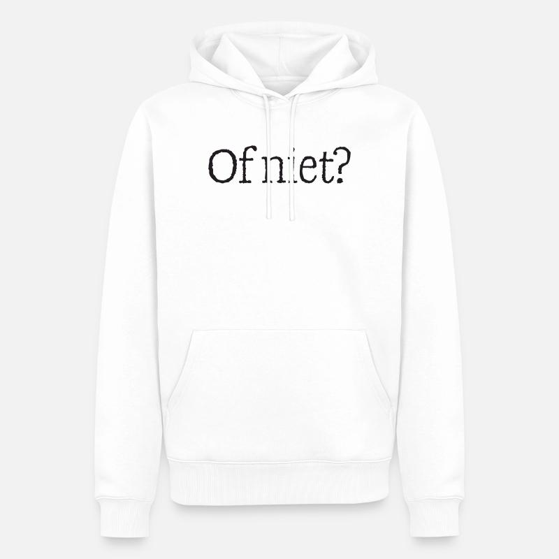 11 Oder doch nicht? - Männer Premium Bio Hoodie - Weiß