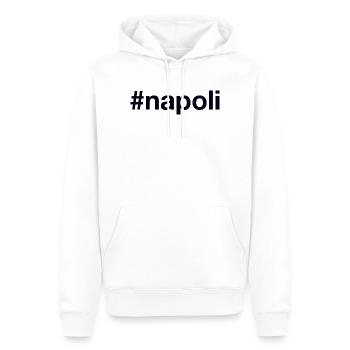 NAPOLI Hashtag - Men’s Premium Organic Hoodie - white - Front - Nico (187cm)