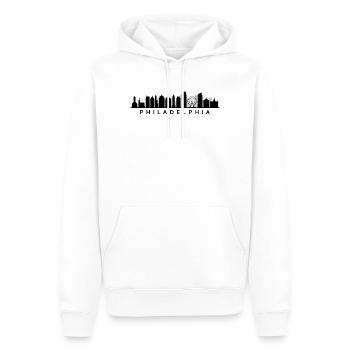 Philadelphia Skyline - Männer Premium Bio Hoodie - Weiß - Vorne - Nico (187cm)