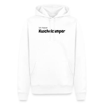 Kuschelcamper - Männer Premium Bio Hoodie - Weiß - Vorne - Nico (187cm)