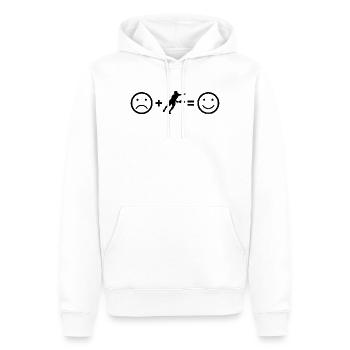 Pickleball Amateur Geschenkidee für den Geburtstag - Männer Premium Bio Hoodie - Weiß - Vorne - Nico (187cm)