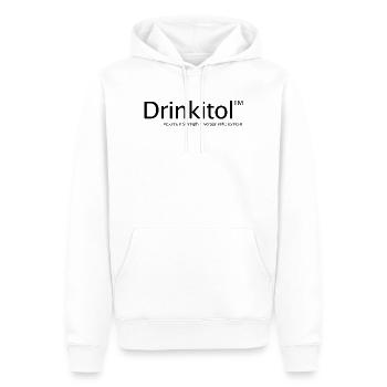 Buvez Drogues Buvez tout, buvez tout, buvez tout, buvez - Sweat à capuche Premium bio Homme - blanc - Devant - Nico (187cm)