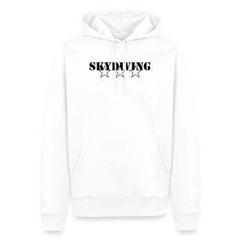 Skydiving - Sweat à capuche Premium bio Homme - blanc - Devant - Nico (187cm)